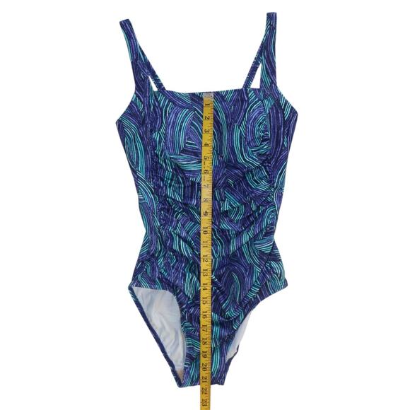 NWT L.L. Bean Women's BeanSport Swimwear, Squareneck Tanksuit Size 8 Reg - Picture 3 of 9